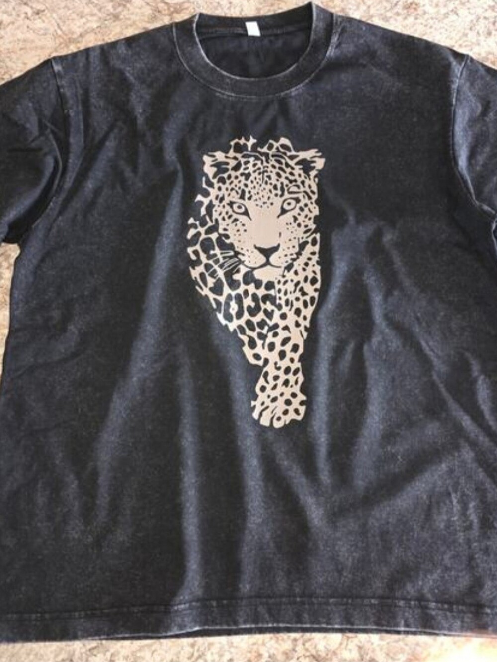 Leopord 100% Soft Cotton Oversized Tee S